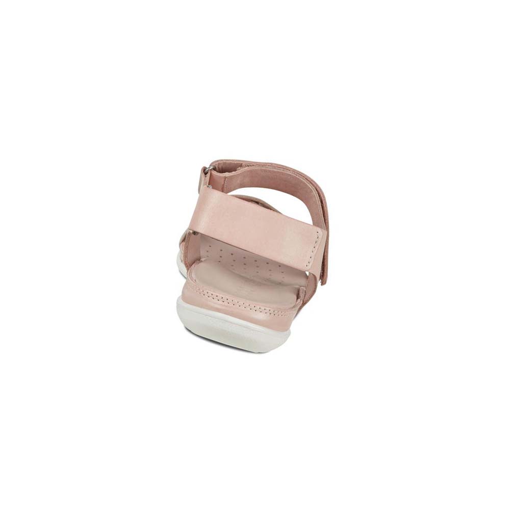 Women's Ecco Flash Flat Sandals Grey White / Rose | USA 177KOR